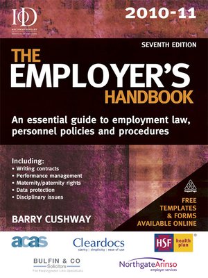 cover image of The Employer's Handbook 2010-11